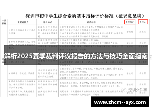 解析2025赛季裁判评议报告的方法与技巧全面指南